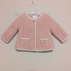 Shabby chic pink coat size 6 to 9 months